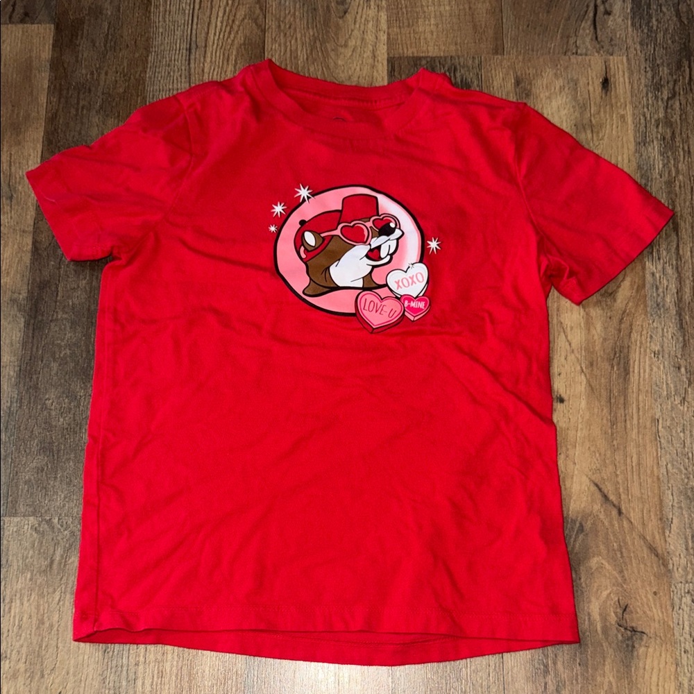 Buc-ee’s Red Valentine’s ‘24 T-shirt Size YS